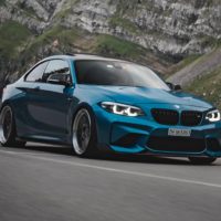 Car Driving through Mountain Pass