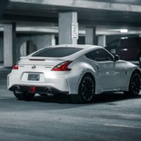 Nissan Driving in Parking Lot