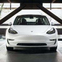 Parked Tesla